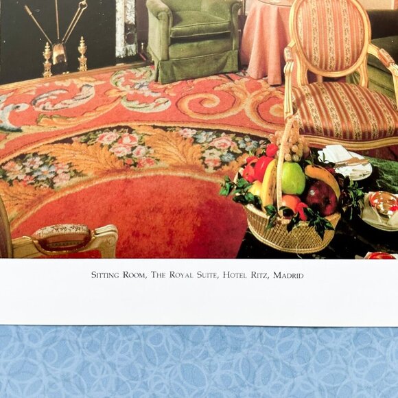 Vintage Ritz Madrid Hotel Ad Print – Luxe Euro Decor Vibe - Picture 4 of 6